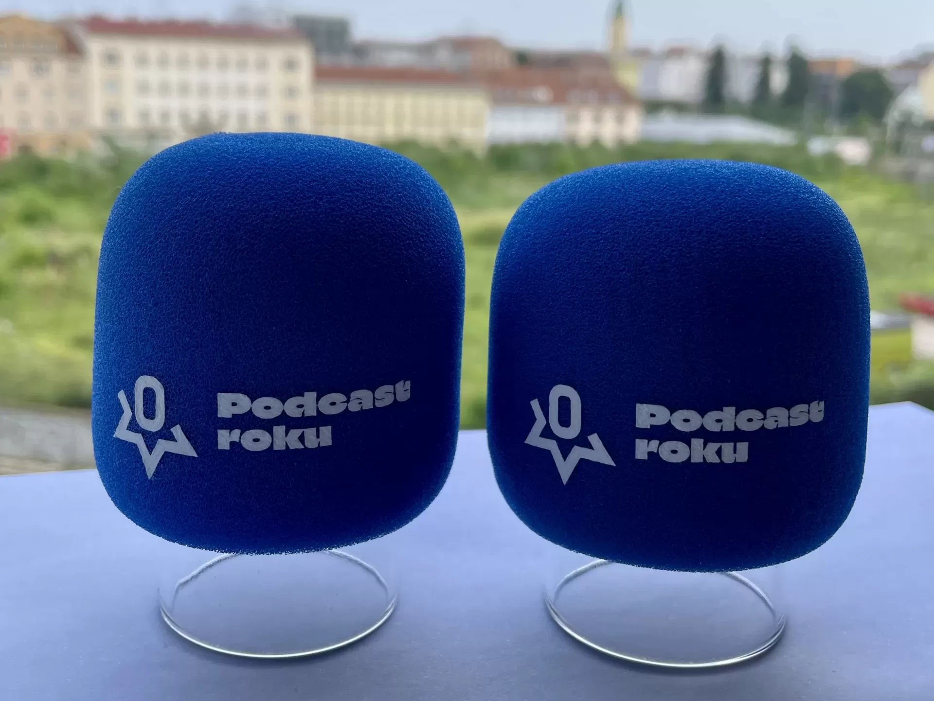 Potisk krytu na mikrofon proti větru - podcast roku sotěž
